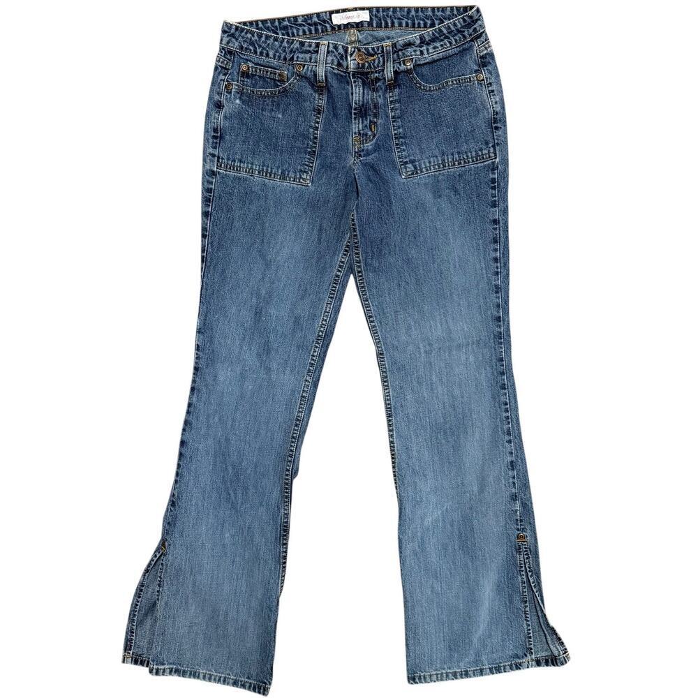 Vintage Y2K Xhiliration Patch Pocket Flare Mid rise Jeans Size 9